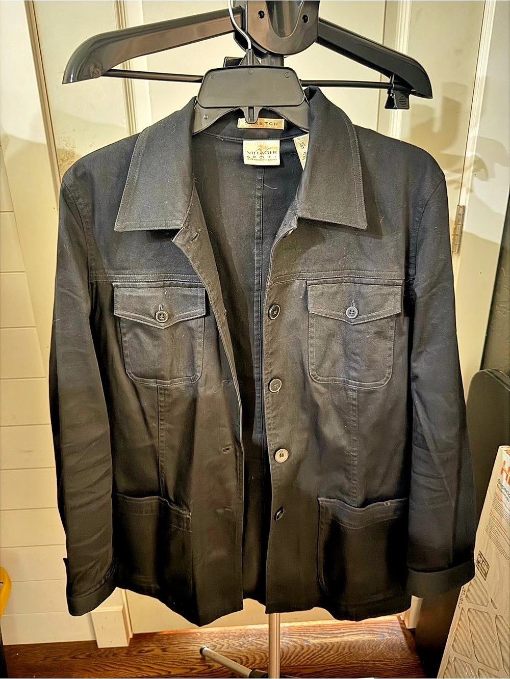 Liz Claiborne Women'Small Leather Utility Jacket Size Small